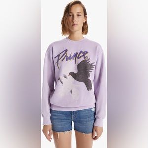 MadeWorn Prince 1984 Vintage Crewneck Sweatshirt in Purple